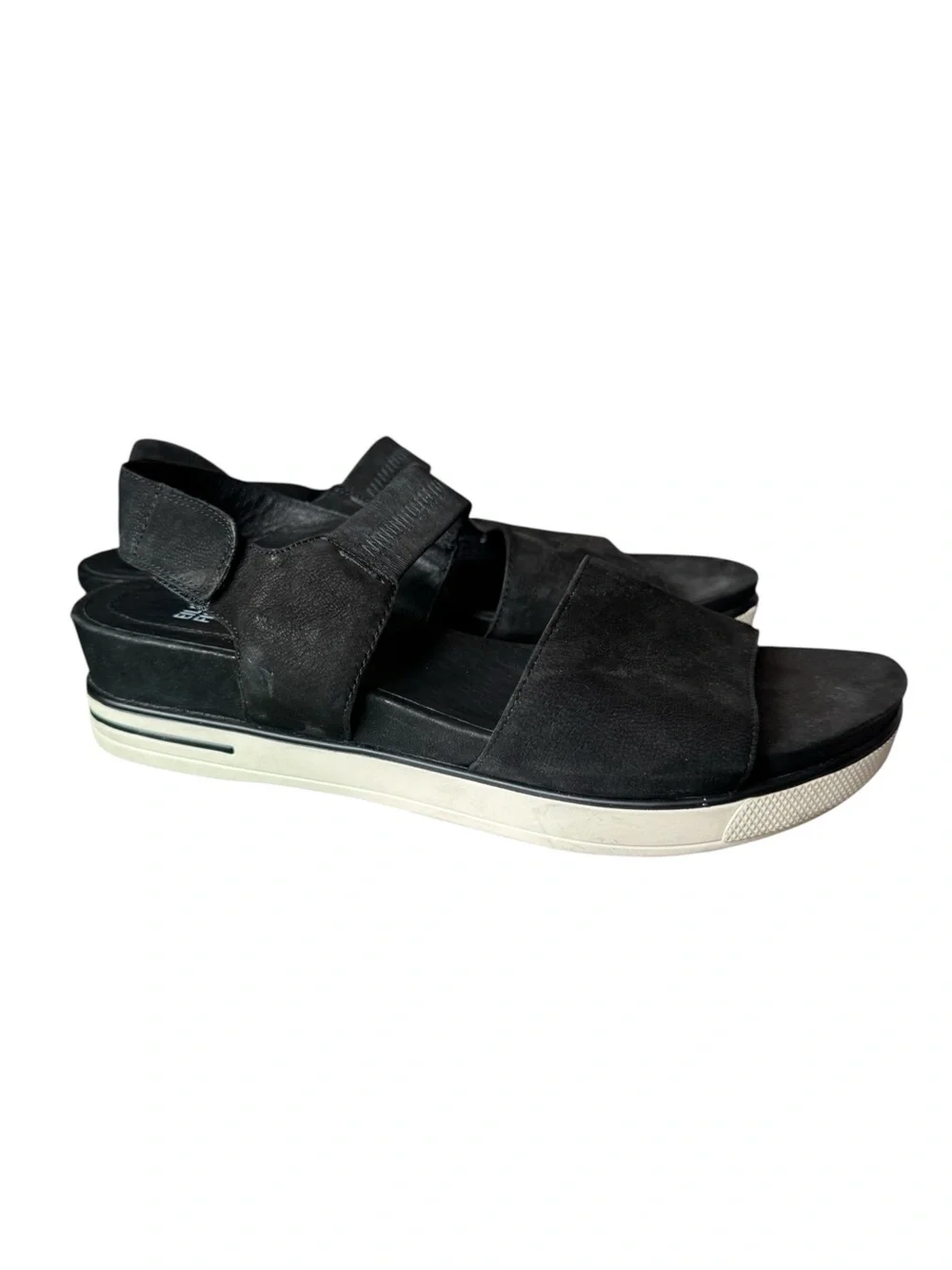 Eileen Fisher Black Suede Somer Sport Sandal, Size 10